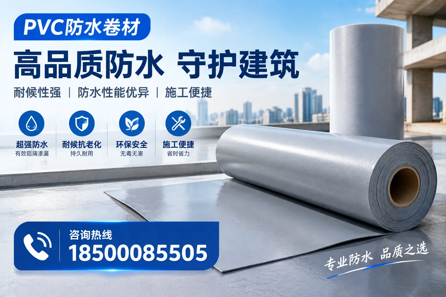 PVC防水卷材的防水效果评测，适合阜新的科学依据